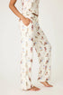 Pj Salvage Ruff On The Range Dog Print Open Leg Pant